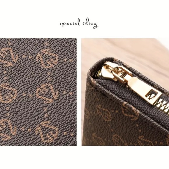 ZIPPER AROUND CREDIT CARD HOLDER MINI PRINTED CLUTCH COIN PURSE - Picture 3 of 4